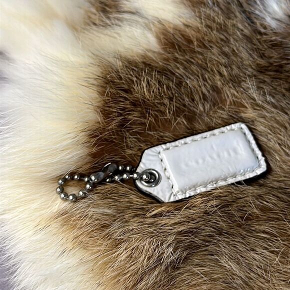 Coach White Patent Mini Small Leather Hang Tag Replacement - Picture 3 of 4